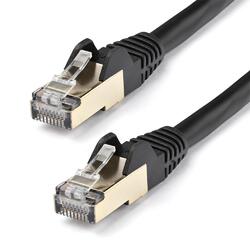 StarTech CAT6a 10m Black Shielded Snagless RJ45 Ethernet Cable 100W PoE