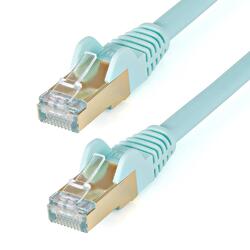 StarTech CAT6a 1.5m Aqua Snagless RJ45 Ethernet Cable