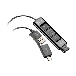 HP Poly DA85 USB to QD Black Adapter TAA