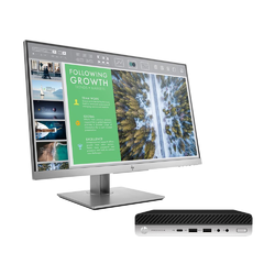 HP ProDesk 600 G5 Mini i5 8GB 256GB PC & EliteDisplay E243 23.8'' FHD Monitor