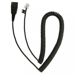 Jabra QD to Modular RJ Extension Coiled Cord for Cisco IP