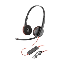 HP Poly Blackwire 3220 Black USB Type-C with USB-C/A Adapter Headset
