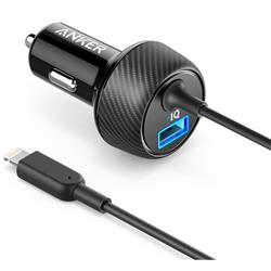 Anker PowerDrive 2 Elite with Lightning Connector Black