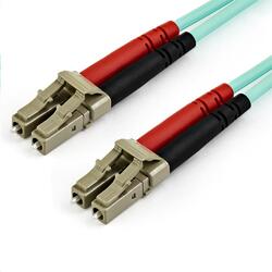 StarTech OM3 15m Aqua Multimode Duplex 50/125 LC/LC Fiber Optic Patch Cable