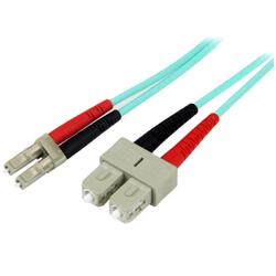 StarTech OM3 5m Aqua Multimode Duplex LC/LS Fiber Optic Cable