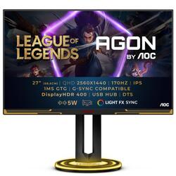 AOC AGON LEAGUE of LEGENDS 275QXL 27" 1440p IPS 170Hz 1ms HDR Adaptive-Sync Monitor