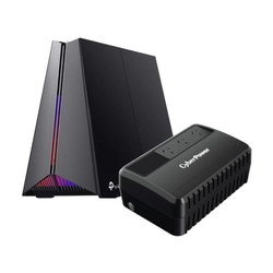 TP-Link Archer GE550 BE9300 Tri-Band WiFi 7 Router + CyberPower BU 330W 550VA 3 Outlets UPS