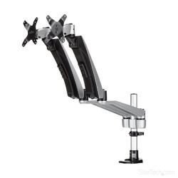 StarTech Premium Full-Motion Stackable Dual-Arm Desk Mount for up to 24" Monitors