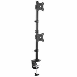 StarTech Steel Vertical Desk-Mount Dual Monitor Mount for up to 27” Monitors