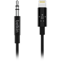 Belkin 3.5 mm Audio Male to Lightning Connector Male 0.9m Black Cable