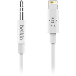 Belkin 3.5 mm Audio Male to Lightning Connector Male 0.9m White Cable