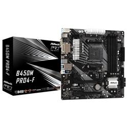 ASRock B450M Pro4-F AMD AM4 Gaming Motherboard