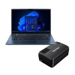 Bundle -- CyberPower BU 330W 550VA 3 Outlets UPS + Dynabook Satellite Pro C40-K 14" Core 5 120U 16GB 512GB Laptop