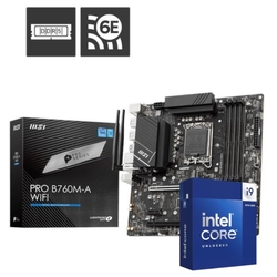 Bundle -- Intel Core i9-14900K 24 Cores 32 Threads LGA 1700  CPU + MSI PRO B760M-A Intel LGA 1700 WiFi 6E Motherboard DDR5
