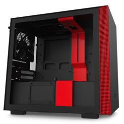 NZXT H210i Tempered Glass Matte Black+Red Mini Tower Mini-ITX Case