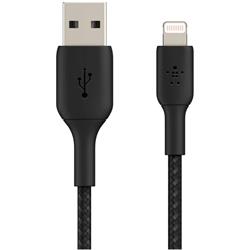 Belkin Boost Charge Lightning to USB-A 2m Black Braided Cable