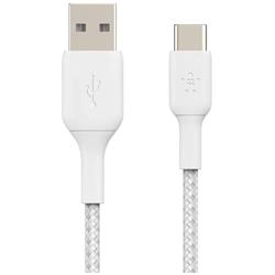 Belkin Boost Charge USB-A to USB-C 1m White Braided Cable