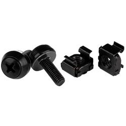 StarTech 100-Pack Black M5 x 12mm Screws and Cage Nuts