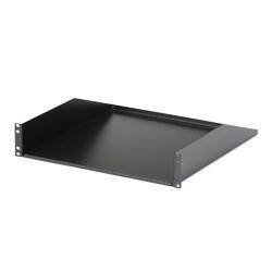 StarTech Black 2U 19" Server Rack Cabinet Shelf 18" Deep