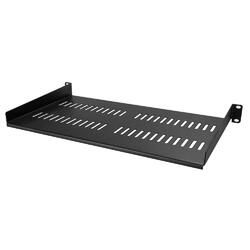 StarTech Black 1U 19" Vented Server Rack Cabinet Shelf