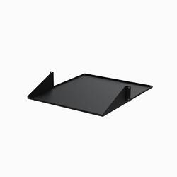 StarTech Black 2U 19" 2-Post Server Rack Cabinet Shelf