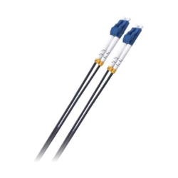 8Ware 2m LC-LC OS2 Single Mode Dual-Core Black Fibre Optic Cable
