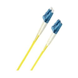 8Ware 1m LC-LC OS2 Single Mode Dual-Core Yellow Fibre Optic Cable