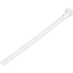 StarTech Reusable Cable Ties - White 7mm Wide 35mm 100 Pack