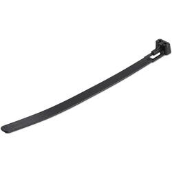 StarTech 15cm Black Reusable Cable Ties 100 Pack