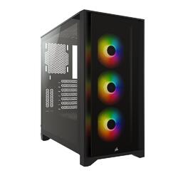 Corsair iCUE 4000X RGB LED Tempered Glass Mid Tower PC Case