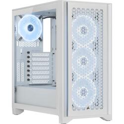 Corsair iCUE 4000D Airflow QL Edition True White RGB Mid Tower PC Case