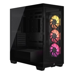 Corsair CC-9011280-WW RGB LED Tempered Glass Black Mid Tower PC Case