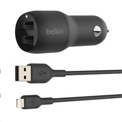 Belkin BOOSTCHARGE Dual 24W USB-A Car Charger
