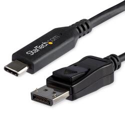 StarTech 1.8m Black USB-C to DisplayPort 1.4 8K M/M Adapter Converter Cable