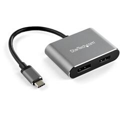 StarTech Aluminum USB-C to HDMI 2.0 or DisplayPort 1.2 Adapter M/F 4K HDR