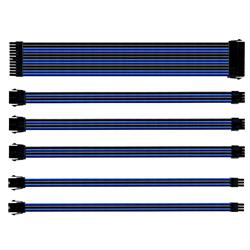 Cooler Master Blue/Black PSU Sleeved Extension Cable Kit