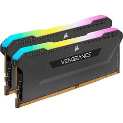 Corsair VENGEANCE RGB PRO SL 16GB (2x8GB) 3600MHz CL18 RGB LED Black DDR4 Desktop RAM Memory Kit