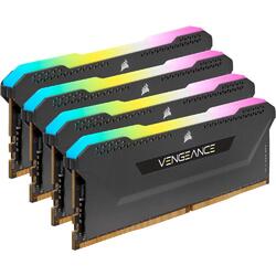 Corsair Vengeance Pro SL 32GB (4x8GB) 3200MHz CL16 RGB LED Black DDR4 Desktop RAM Memory Kit