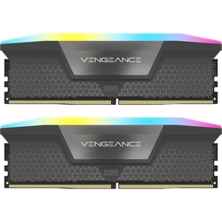 Corsair Vengeance 32GB (2x16GB) 5200MHz CL40 EXPO & XMP RGB LED Grey DDR5 Desktop RAM Memory Kit