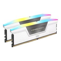 Corsair VENGEANCE 32GB (2x16GB) 5600MHz CL36 XMP 3.0 RGB LED White DDR5 Desktop RAM Memory