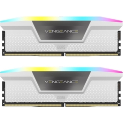 Corsair Vengeance 32GB (2x16GB) 5600MHz CL40 XMP 3.0 RGB LED White DDR5 Desktop RAM Memory Kit