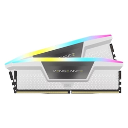 Corsair VENGEANCE 32GB (2x16GB) 6400MHz CL36 XMP 3.0 RGB LED White DDR5 Desktop RAM Memory Kit