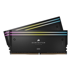 Corsair DOMINATOR TITANIUM 32GB (2x16GB) 6600MHz CL32 XMP 3.0 RGB LED Black DDR5 Desktop RAM Memory Kit