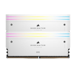 Corsair Dominator Titanium RGB 64GB (2x32GB) 6600MHz CL32 XMP 3.0 White DDR5 Desktop RAM Memory Kit