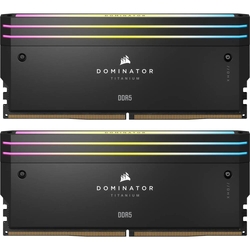 Corsair Dominator Titanium 96GB (2x48GB) 6000MHz CL32 XMP 3.0 RGB LED Black DDR5 Desktop RAM Memory Kit