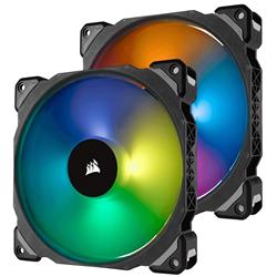 Corsair ML140 PRO RGB LED 140MM PWM Fan - Twin Pack