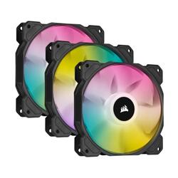 Corsair iCUE SP120 ELITE Performance 120mm RGB LED Black PWM Case Fan Kit 3 Pack