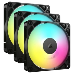 Corsair RS120 120mm RGB LED Black PWM Case Fan Kit 3 Pack