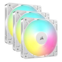 Corsair RS120 120mm RGB LED White PWM Case Fan Kit 3 Pack