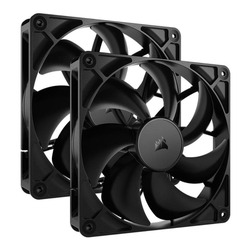 Corsair RS140 140mm Black PWM Case Fan Kit 2 Pack